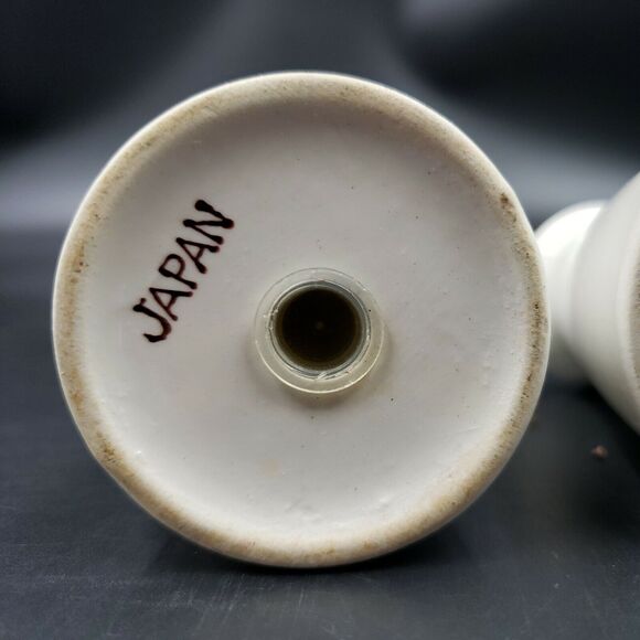 Pear Salt & Pepper Shakers W/ Handle 7 Hole Royal Taunton Autumn Fruit VTG Japan - Picture 11 of 12